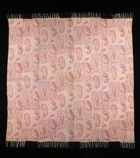 Shawl, wool, British