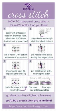 Learn to do the cross stitch with this easy tutorial. This one stitch is all you need to know to start an awesome new hobby! #crossstitch #learncrosstitch #beginner #tutorial