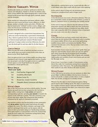 Druid variant/subclass: The Witch! A fun, versatile support druid! Make potions, look into the future, and form your own coven! : UnearthedArcana