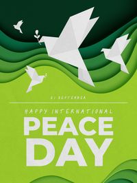 Ronald Reagan once said, "Peace is not the absence of conflict, it is the ability to handle conflict by peaceful means”. This International Day of Peace greeting card offers a moment of silent reflection for the receiver. Endorse peace education and awareness when you send this card to your friends and family.