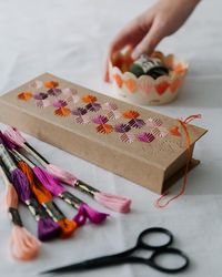 KAREN BARBÉ | Designer on Instagram: “Do you know the sound of embroidery? That whisper of the needle and thread passing through the fabric and that feels so delightful to the…”