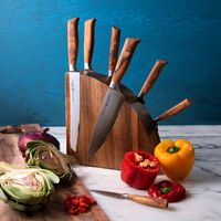 Oliva Elite 8-Piece Magnet Block Set – cutlery, kitchen cutlery, eco friendly products ,eco living,sustainability,green living ,climate change,eco wedding,wedding registry,wedding planning,wedding gifts ,knife set,knives,knives kitchen,kitchen tools and gadgets,essential kitchen items ,wedding list,bridesmaids gifts,gift wedding ideas,mother day gift
