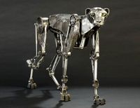 steampunk design, steampunk sculpture, eco sculpture, recycled material sculptures, metal sculptures, animal sculptures, andrew chase, photographer, andrew chase sculptor,