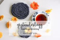 DIY Fingerstickat underlagg Spira