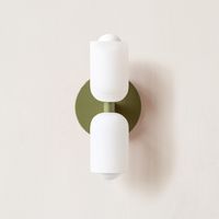 Just as versatile, cute, and easy as the original Glass Up Down Sconce but this time slim enough for all your ADA needs. Due to the handmade nature of this item, the shades are made to be the same size but are not identical.