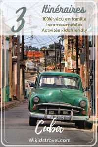 Des idées d'itinéraires pour vous aider à préparer votre voyage en famille à Cuba ! 100% vécu par des familles sur le terrain, qui partagent leurs étapes, leurs incontournables et leurs coups de cœur avec leurs enfants... Un condensé d'inspiration pour partir à la découverte de Cuba ! #voyage #cuba #europe #itinéraires #destination #travel #wikidstravel #ameriqueenfamille #cubaenfamille #itinerairecuba #voyagesetenfants #voyageenfamille #itineraire