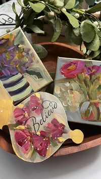 Marie Wheeler Art on Instagram: “Adding Gold gives a wonderful final touch! #reels #reelsinstagram #decolor #ornaments #handmadeornaments #whimsy #whimsical #floralart…”