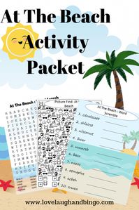 At The Beach Activity Packet -
