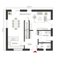 Raumgrundfläche: 76,00 m2