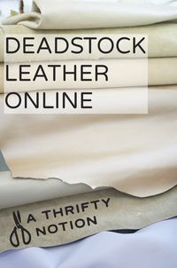 Sustainably sourced secondhand deadstock leather. Great for upholstery and other leather projects too!