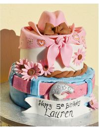 Cowgirl Cake: combined favorite... But something is off with the hat