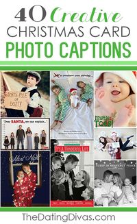 101 Creative Christmas Card Ideas and photo captions