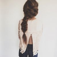 Braid updo.