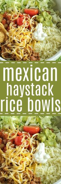 Mexican Haystack Rice Bowls