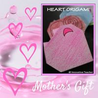 Heart Origami Mother's Day Valentine's Day - Etsy