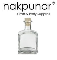 Check out this item in my Etsy shop https://www.etsy.com/listing/263307251/clear-square-glass-bottle-with-cork-70