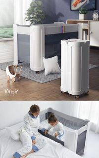 This multi-functional crib by bebebus is made from ABS polymer and aluminum alloy that is lighter, safer and much more convenient than wooden cribs. The crib is pretty easy to use. One simply needs to lay down the crib and take off the lower and the upper cover plates and unfold the entire structure.
