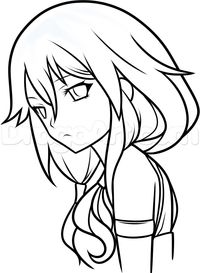 how to draw inori yuzuriha step 7