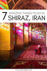 Planning on traveling to Iran? Be sure to add Shiraz to your Iran travel itinerary! Shiraz is one of Iran's most beautiful cities, and should be on your Iran Bucket List. Admire Shiraz's architecture and art, taste the delicious Iranian food and so much more. Read here the 7 Amazing Things to do in Shiraz, Iran! #Shiraz #Iran #Travel
