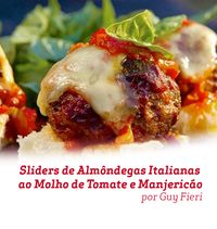 Uma ótima opção de entrada para um jantar com os amigos, estes Slides de Almôndegas Italianas ao Molho de Tomate e Manjericão têm um sabor maravilhoso e são incríveis, todos vão adorar!