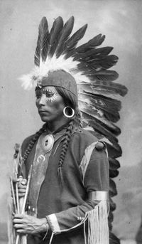 SMOKE EYES AND WATER — Unidentified Native American Taos Pueblo man - F E...