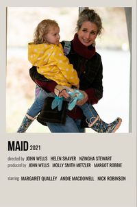 minimal polaroid series poster for maid