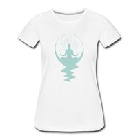 Meditation Flow (Green) - Womens Premium T-Shirt | MeAndMyTee.Com