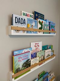 Nursery Book Shelf Kids Book Shelf Floating Shelves Wooden | Etsy