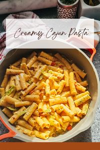 Try this creamy cajun pasta and I guarantee you will be licking your plate clean! #cajunpasta #chickenpasta #rastapasta