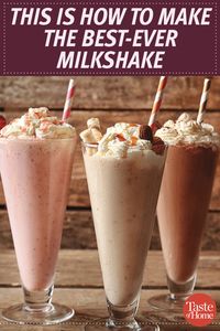 Learn how to make milkshakes from scratch with our step-by-step guide (plus pretty pictures).