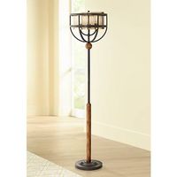 Franklin Iron Works Westin Floor Lamp with Edison Bulbs