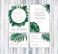 Wedding Invitation Template, Tropical Wedding Invitation, Printable Wedding Invitation Suite,Wedding Invitation PDF,Tropical Invitation PDF
