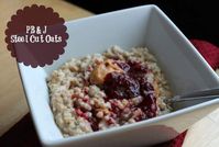 Peanut Butter and Jelly Steel Cut Oats