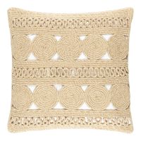 Pine Cone Hill by Annie Selke Round Turn Natural Indoor/Outdoor Decorative Pillow on Chairish.com