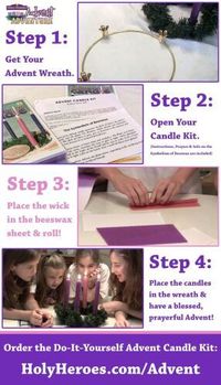 Use this DIY to begin the official countdown to Advent by making your own Advent candles.