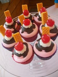 Ice Cream Sundae Cupcakes