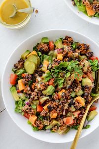 Loaded Veggie Burger Salad