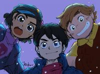 Claire, Jim, and Toby from Trollhunters