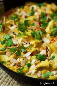 Curry de Poulet à l'Ananas et au Lait de Coco - Food for Love