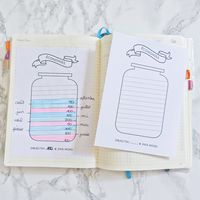 Sticker Economies - Sticker pleine page pour Bullet Journal