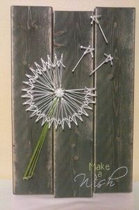 Make a Wish: Dandelion String Art by NailedAndHammered