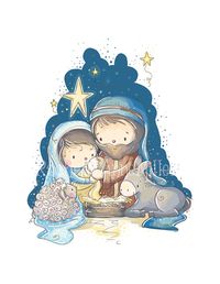 The Nativity Muted Colours by RachelleAnneMiller on Etsy, $20.00