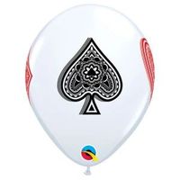 In deze categorie vind je alle bedrukte latex ballonnen met het thema Casino. Denk aan latex ballonnen bedrukt met speelkaarten, dobbelstenen, pokermunten etc. De ballonnen in deze categorie verschillen van formaat. Zo bieden wij 11 inch (28 cm) ballonnen aan en 3 feet (90 cm) ballonnen. Deze ballonnen zijn zowel met lucht als met helium te vullen en zijn perfect voor een feestje met casico thema! Al onze ballonnen zijn gemaakt van 100% biologisch afbreekbaar latex. #deballonnerie #themaballon