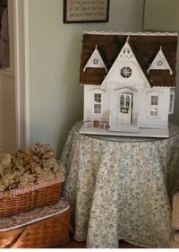 Cynthia's made this lovely miniature house from a kit called the Orchid by Greenleaf dollhouses. In Cynthia's words "In my mind, th...