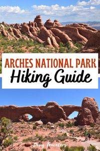 Hiking tops of the list of things to do in Utah. And here are the best hikes in Arches National Park for any hiker. The ultimate guide to hiking in Arches. #outdoors