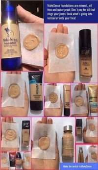 What are you putting in your skin? These waterproof, anti-aging foundations by SeneGence last all day, they are oil free, vegan, kosher, made in USA and will leave your skin feeling soft and moisturized without feeling heavy or sticky! Senegence.com/Nanakisses