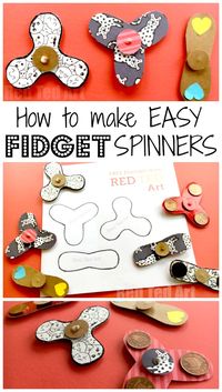 Easy Fidget Spinner DIY (Free Template) - here is a great how to make Fidget Spinners without bearings DIY. The use super basic materials and are easy to make. It includes a Free Fidget Spinner Template (3 designs) and would be great Science Fair project