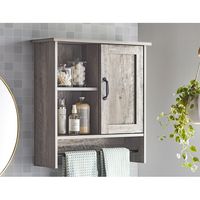 Better Homes & Gardens Modern Farmhouse Bathroom Wall Cabinet, Rustic Gray Finish - Walmart.com