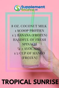 Get your greens and protein all in one shake +some healthy fats