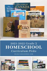 2021-2022 Grade 3 Homeschool Currirulum Picks Wildly Anchored